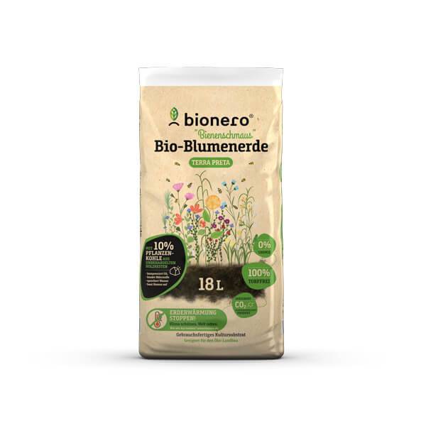 Bionero Bio Blumenerde mit Pflanzenkohle